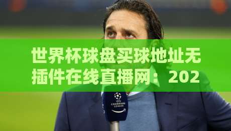 世界杯球盘买球地址无插件在线直播网：2026年球迷实测推荐与避坑指南