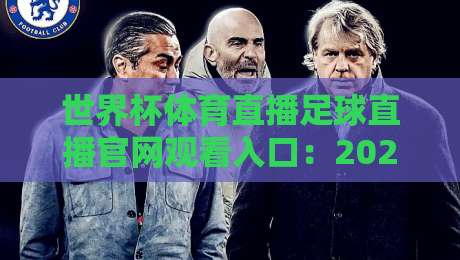 世界杯体育直播足球直播官网观看入口：2026年最新观赛渠道全攻略