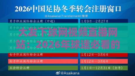 大发下球网视频直播网站：2026年球迷必看的五大理由与实测体验