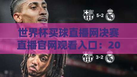 世界杯买球直播网决赛直播官网观看入口：2026终极观赛指南，球迷必看！