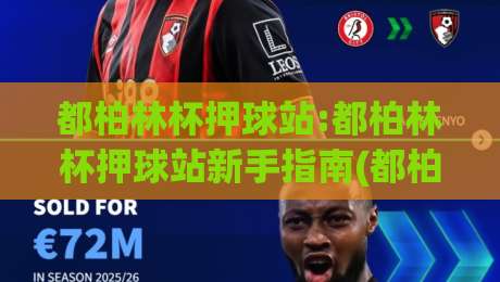 都柏林杯押球站:都柏林杯押球站新手指南(都柏林杯押球站)从零开始看懂赛事数据|今晚靠谱最火压球站集锦软件登入上盘地址两球半