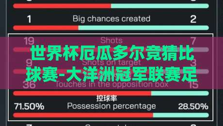世界杯厄瓜多尔竞猜比球赛-大洋洲冠军联赛足球压球站： (世界杯厄瓜多尔竞猜比球赛) 如何玩转2026年双赛事竞猜？